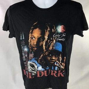 Lil Durk Only The Family OTF T-Shirt Adult Medium Rap Tee Black Graphic Logo